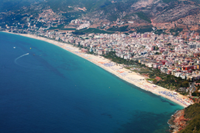 One fo the beaches around Antalya